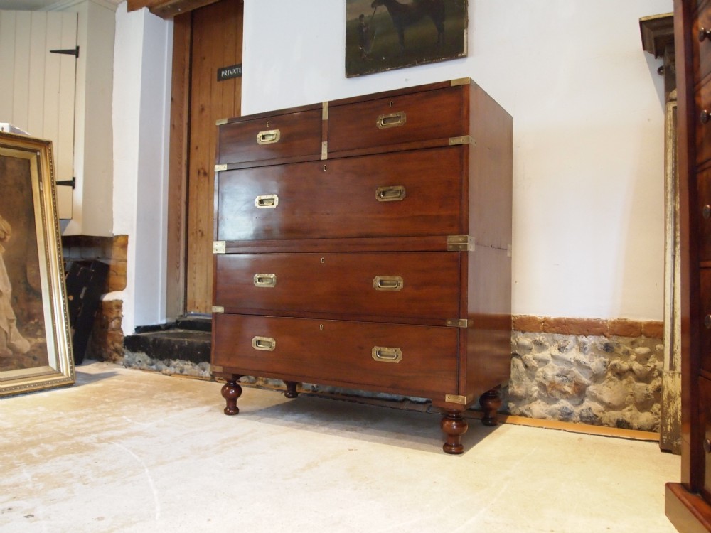 Chest of drawers rare Military Campaign W Preist Blackfriars London c1840