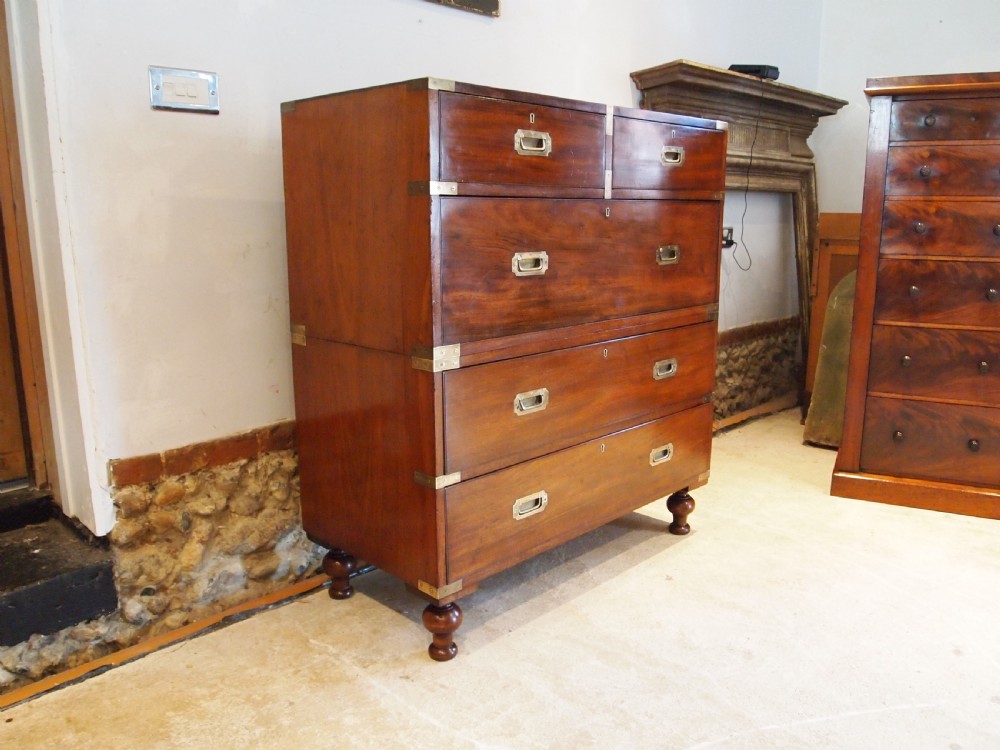 Chest of drawers rare Military Campaign W Preist Blackfriars London c1840 View II