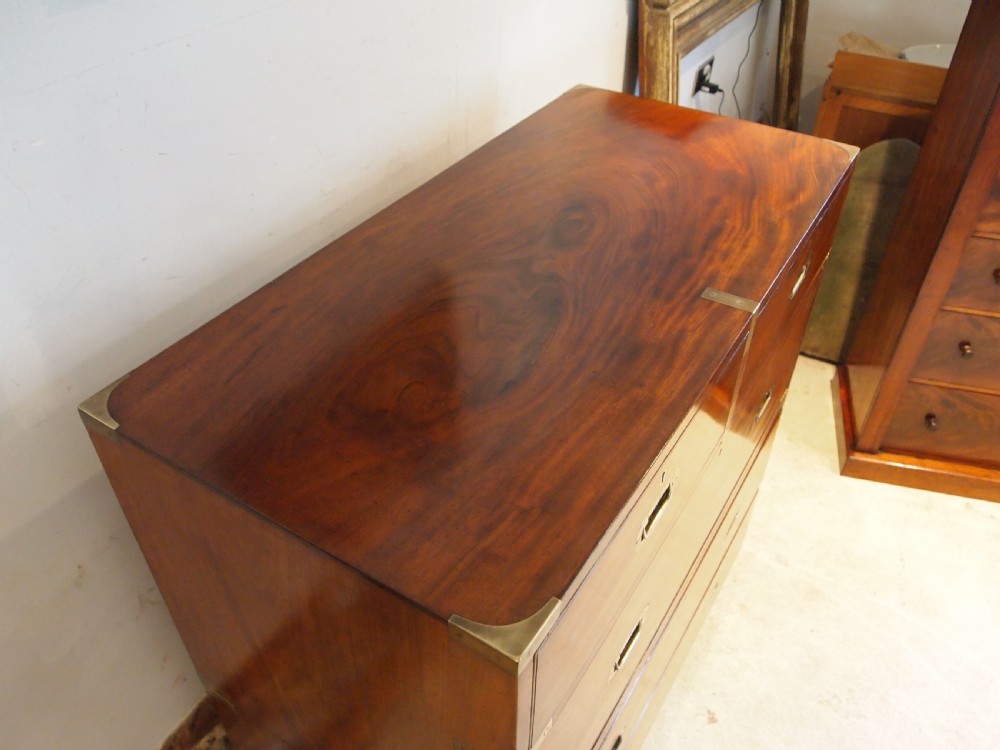 Chest of drawers rare Military Campaign W Preist Blackfriars London c1840 View III