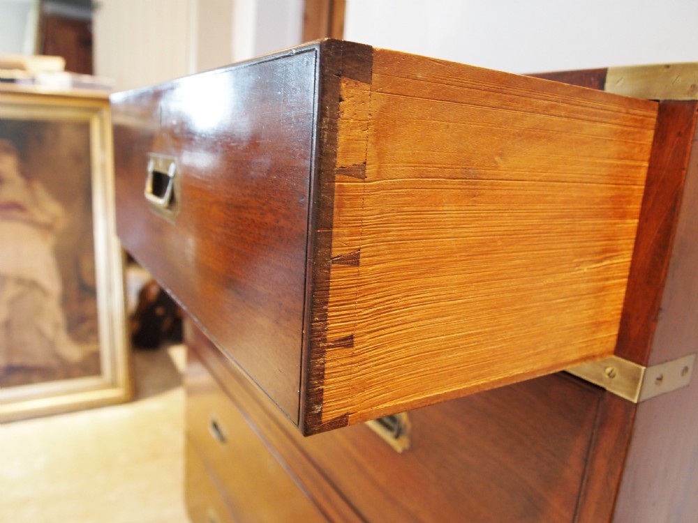 Chest of drawers rare Military Campaign W Preist Blackfriars London c1840 View VII