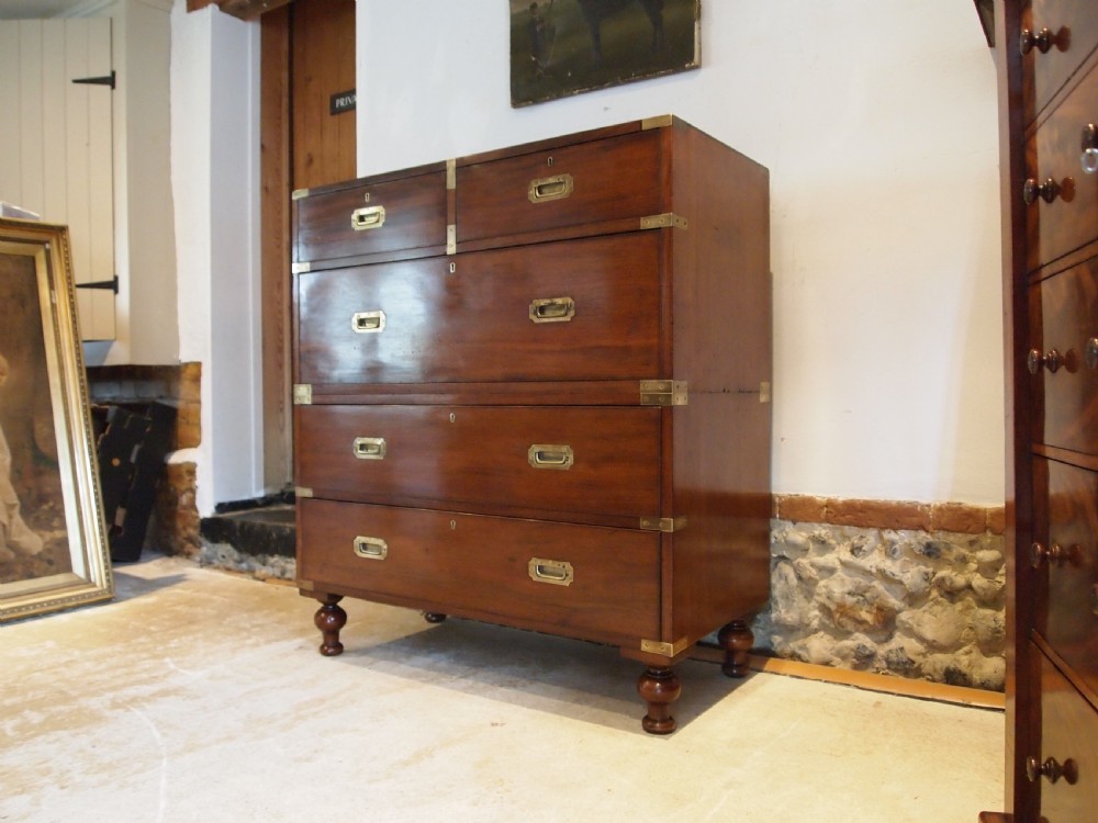 Chest of drawers rare Military Campaign W Preist Blackfriars London c1840 View VIII