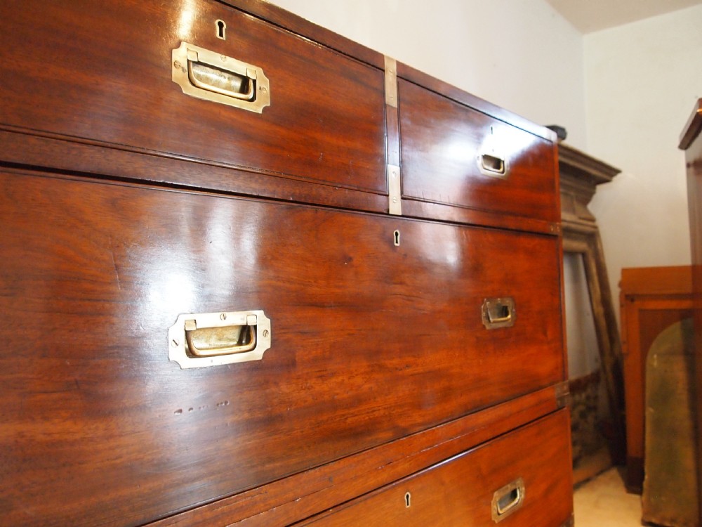 Chest of drawers rare Military Campaign W Preist Blackfriars London c1840 View IX