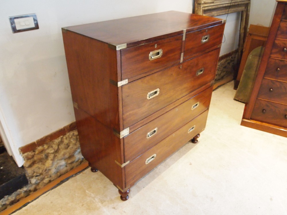 Chest of drawers rare Military Campaign W Preist Blackfriars London c1840 View X