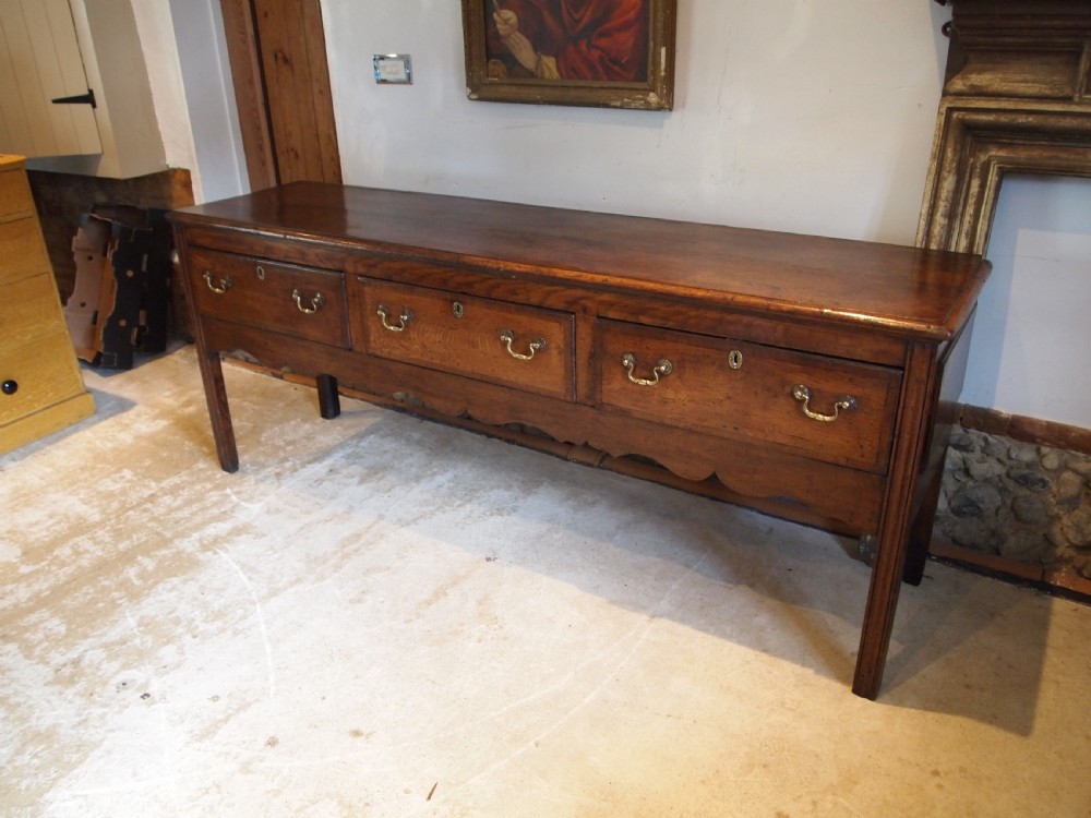 Dresser fine large George III Oak c1780