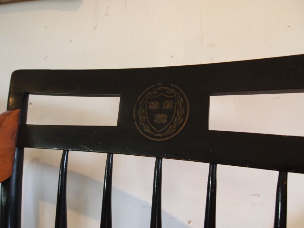 Chairs rare pair of Harvard University chairs c1920 View II