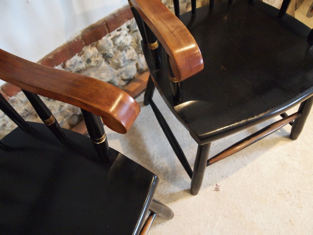 Chairs rare pair of Harvard University chairs c1920 View X