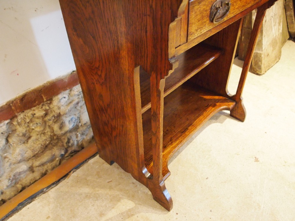 Bureau bookcase Arts and Crafts Oak Liberty c1900 View VI