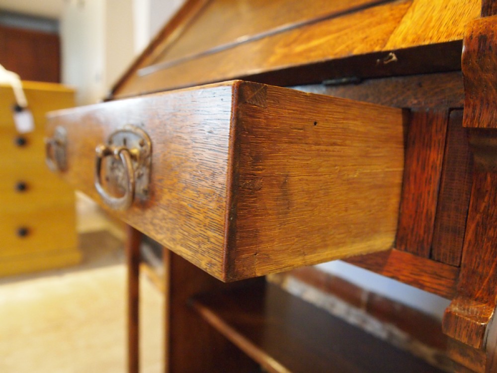 Bureau bookcase Arts and Crafts Oak Liberty c1900 View VIII