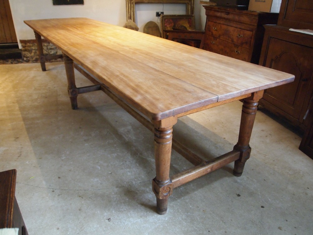 Table large Monastic French refectory dining table c1850