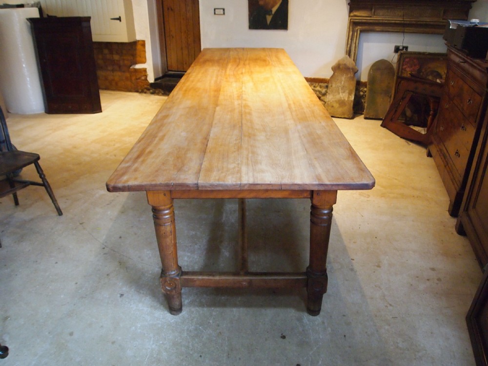 Table large Monastic French refectory dining table c1850 View VIII