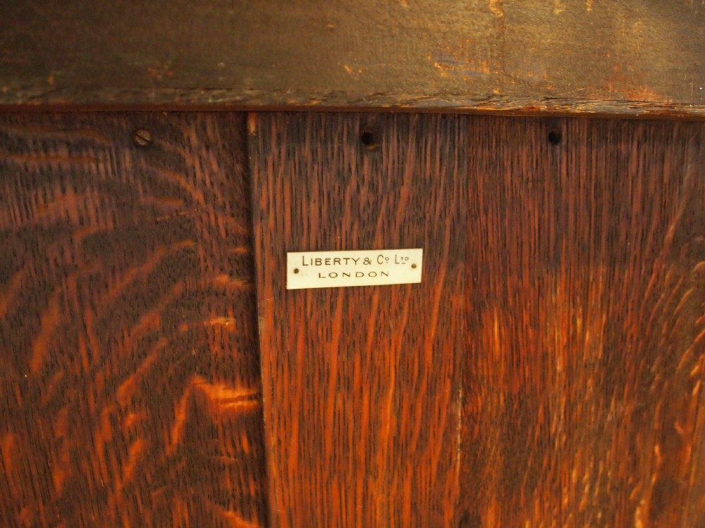 Bookcase rare Liberty & Co Arts & Crafts Oak c1904 View II