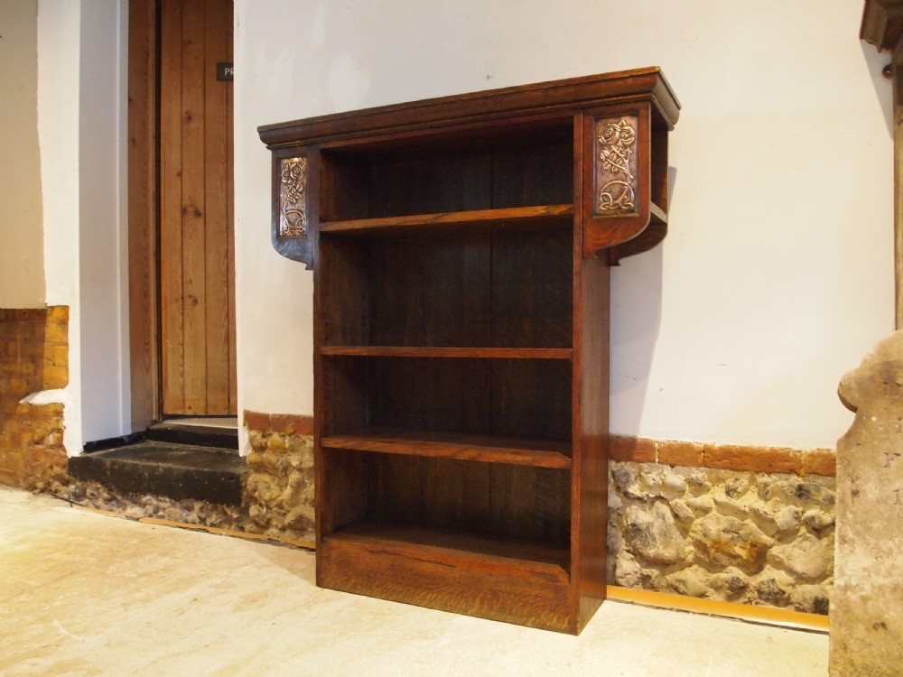 Bookcase rare Liberty & Co Arts & Crafts Oak c1904 View VI