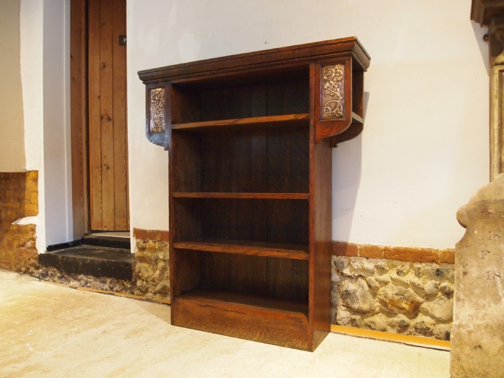 Bookcase rare Liberty & Co Arts & Crafts Oak c1904 View VIII