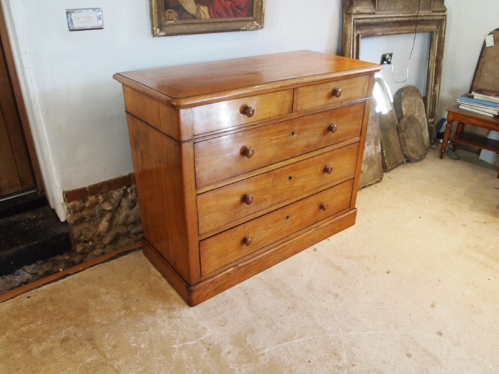 Chest of drawers rare French Apple wood Boulogne c1840