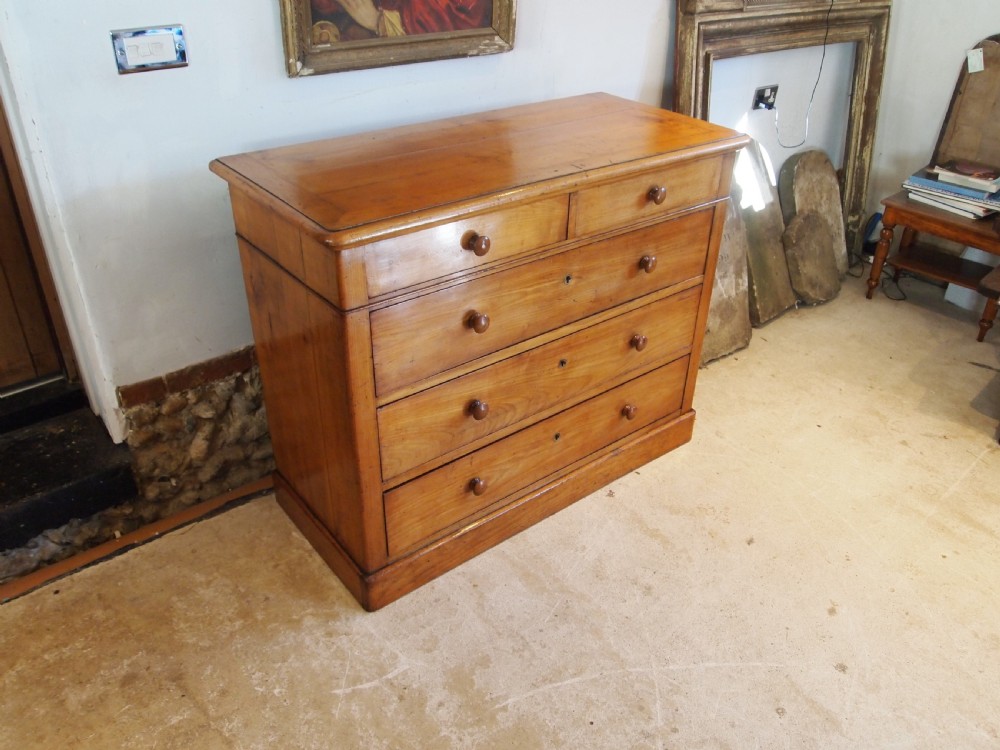 Chest of drawers rare French Apple wood Boulogne c1840 View III