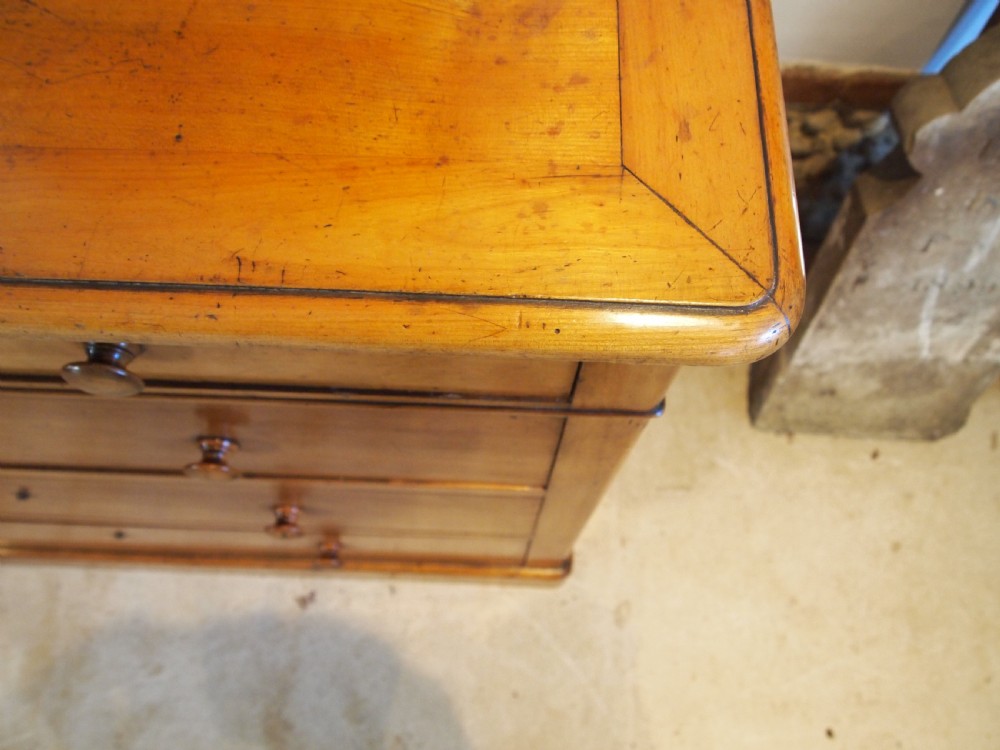 Chest of drawers rare French Apple wood Boulogne c1840 View VIII