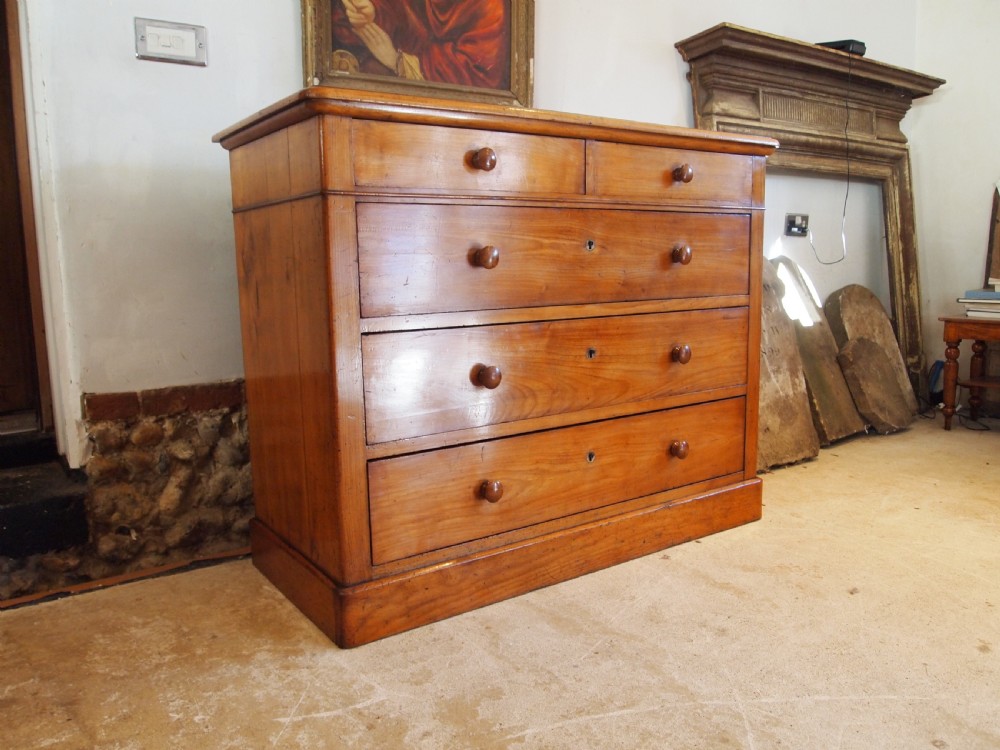 Chest of drawers rare French Apple wood Boulogne c1840 View IX