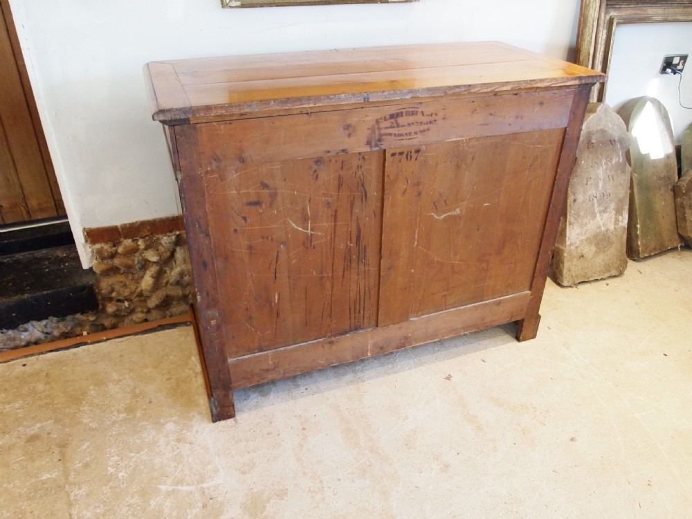 Chest of drawers rare French Apple wood Boulogne c1840 View XI