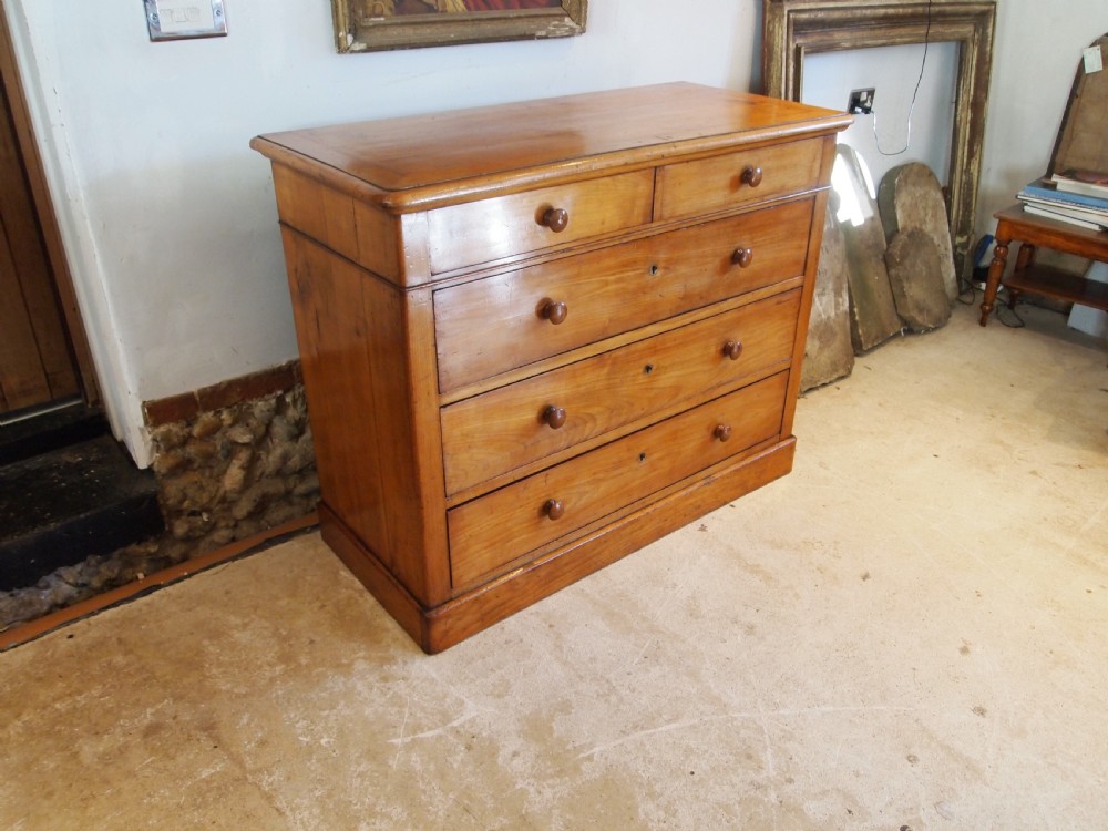 Chest of drawers rare French Apple wood Boulogne c1840 View XII