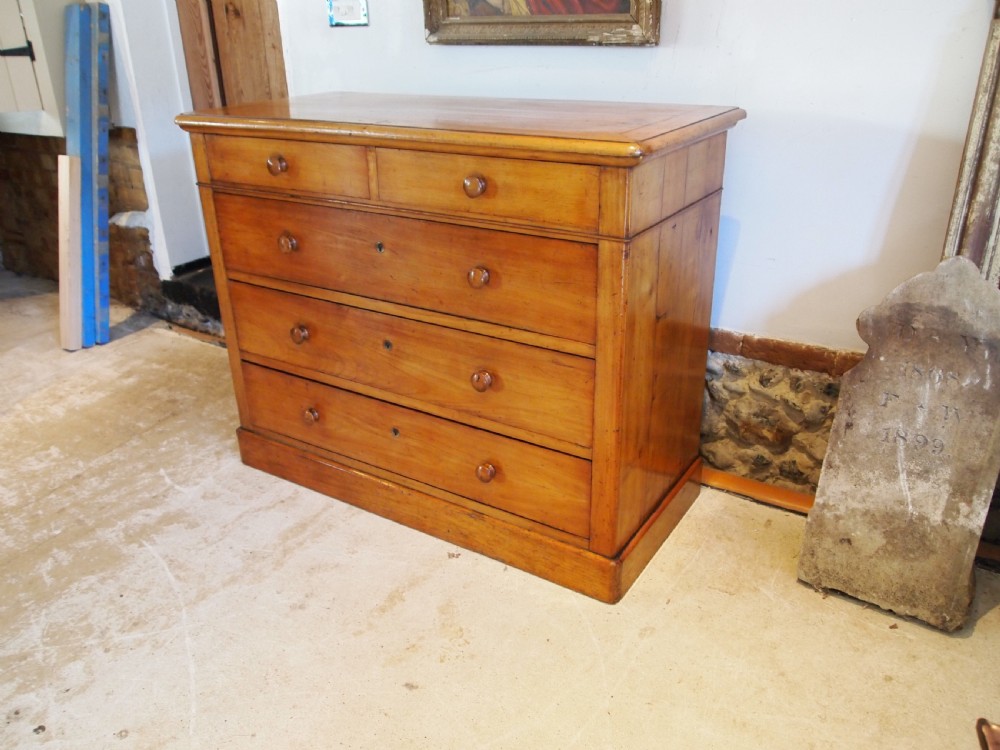 Chest of drawers rare French Apple wood Boulogne c1840 View XIV