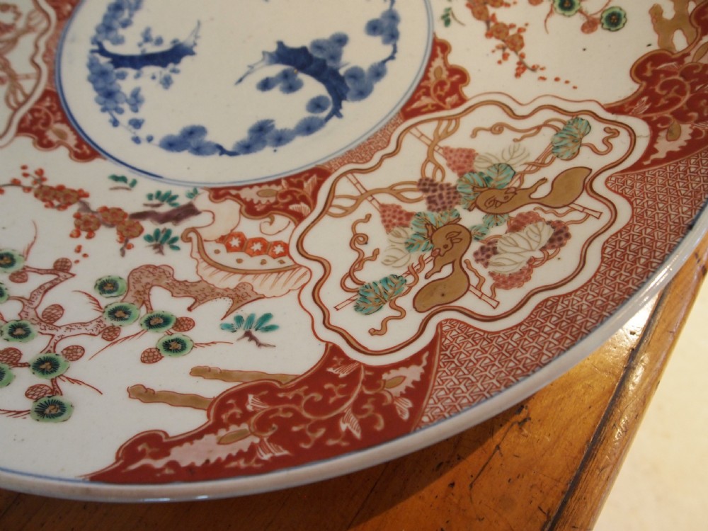 Charger plate large 19th century Japanese 48 cm c1880 View VII