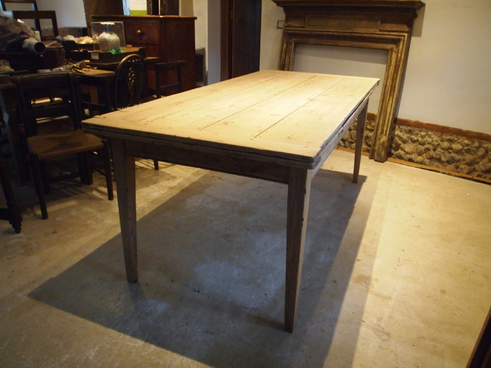 Table extending French Oak refectory farmhouse dining c1900