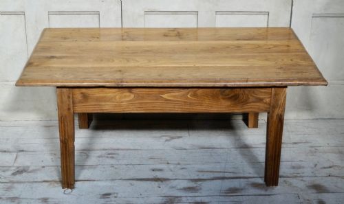 Antique French Chestnut Occasional Table