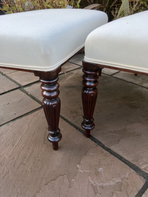 VICTORIAN MAHOGANY STOOLS - ADDITIONAL PHOTO 3