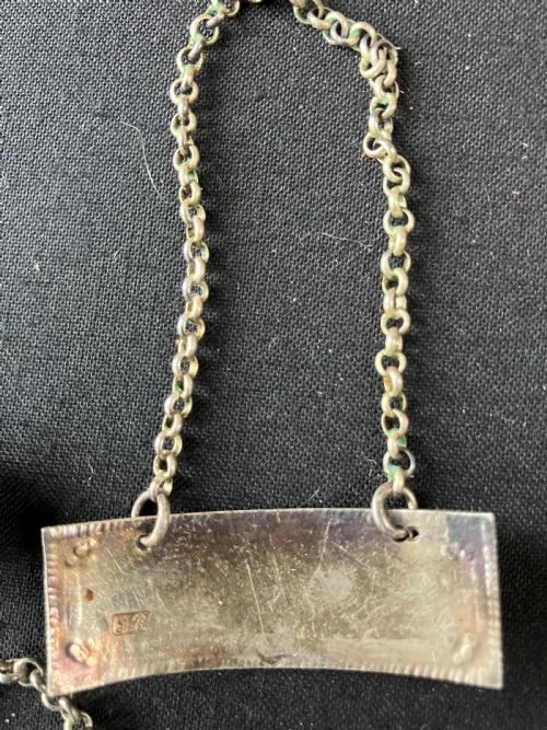 GEORGIAN SILVER DECANTER LABELS - ADDITIONAL PHOTO 1