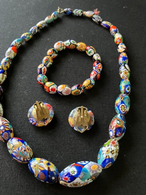 MILLEFIORI VENETIAN MURANO SET - ADDITIONAL PHOTO 1