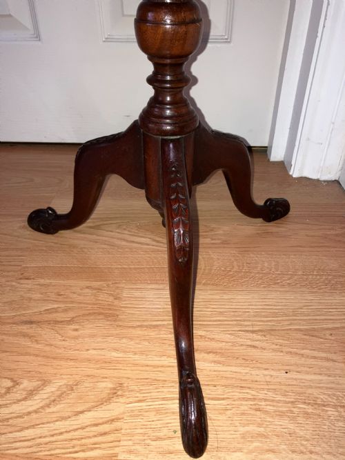 WALNUT GEORGIAN TRIPOD WINESIDE TABLE - ADDITIONAL PHOTO 3
