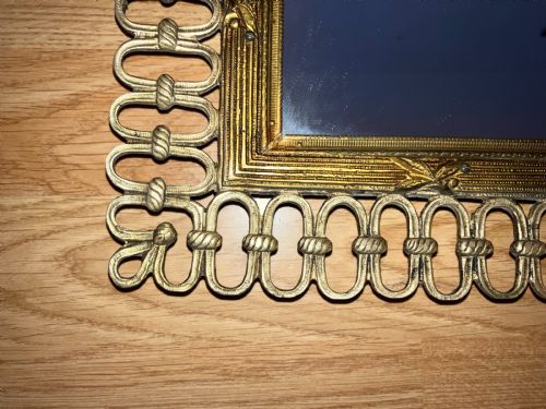 FRENCH ANTIQUE PANEL MIRROR - ADDITIONAL PHOTO 1