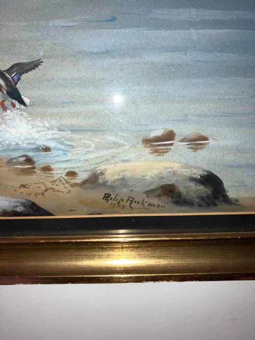 WATERCOLOUR RIVER OUSE LANDSCAPE - ADDITIONAL PHOTO 2