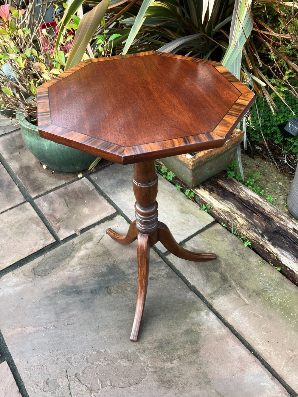 Victorian Mahogany Octagonal Side Table View II
