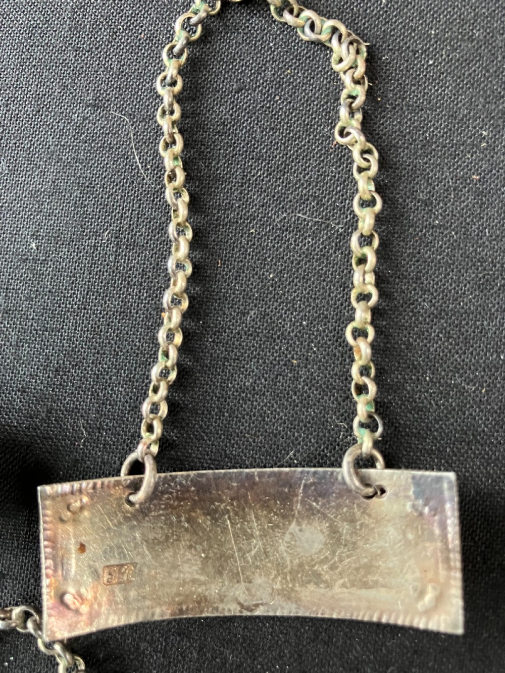 Georgian Silver Decanter labels View III