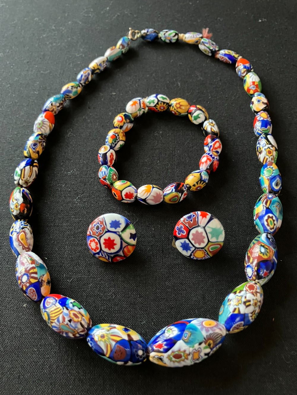 Millefiori Venetian Murano set
