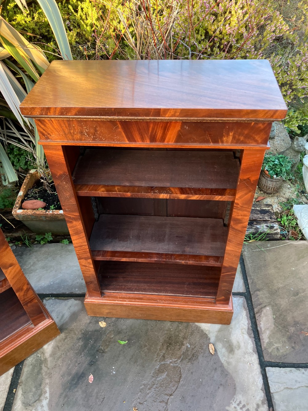 Flame Mahogany Open Bookcases View II