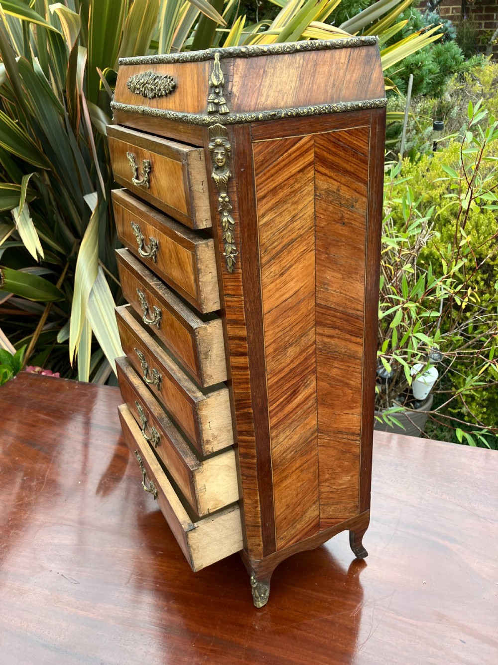 Antique French Miniature Chest View III