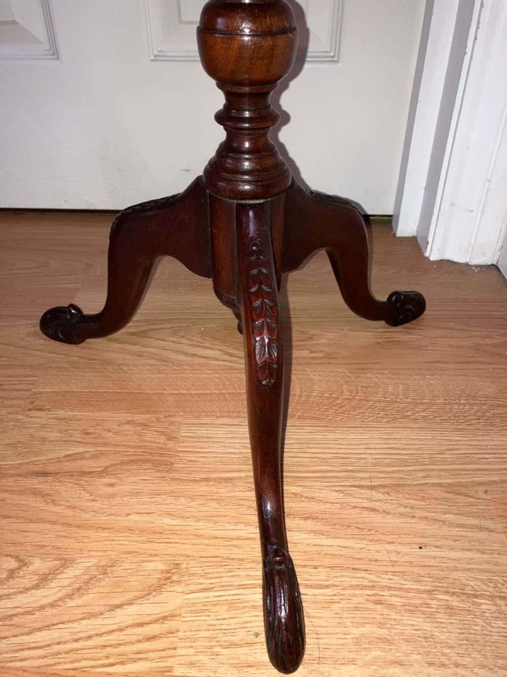 Walnut Georgian tripod wine/side table View IV