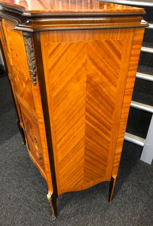 INLAID MARQUETRY FRENCH STYLE COCKTAIL CABINET - ADDITIONAL PHOTO 1