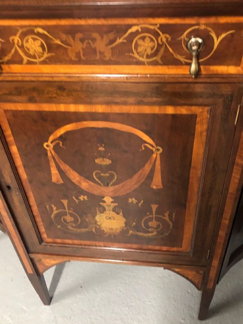 EDWARDIAN INLAID MIRROR BACK SIDEBOARD - ADDITIONAL PHOTO 2