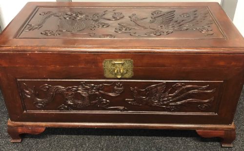 camphor wood storage box - CATEGORY: ANTIQUE CHESTS - DATED 1930
