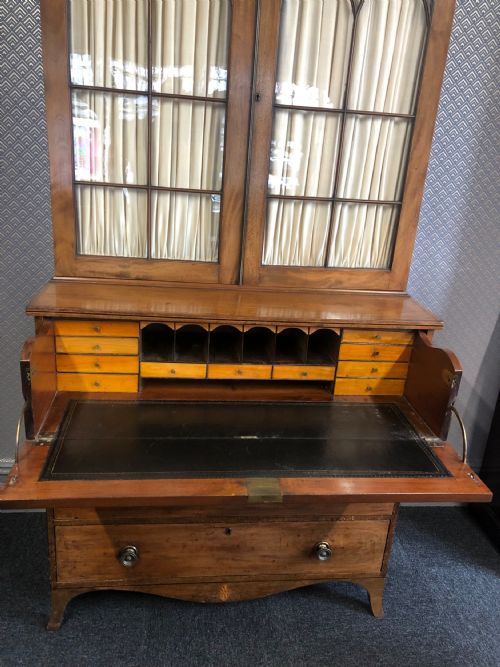 GEORGIAN SECRETARIE BOOKCASE - ADDITIONAL PHOTO 1