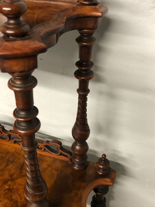 BURR WALNUT WHATNOT - ADDITIONAL PHOTO 2