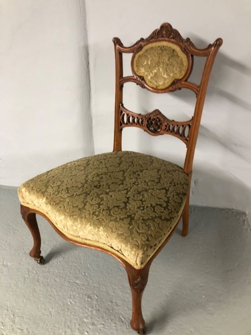 satin wood bedroom chair - CATEGORY: ANTIQUE CHAIRS - DATED 19TH CENTURY