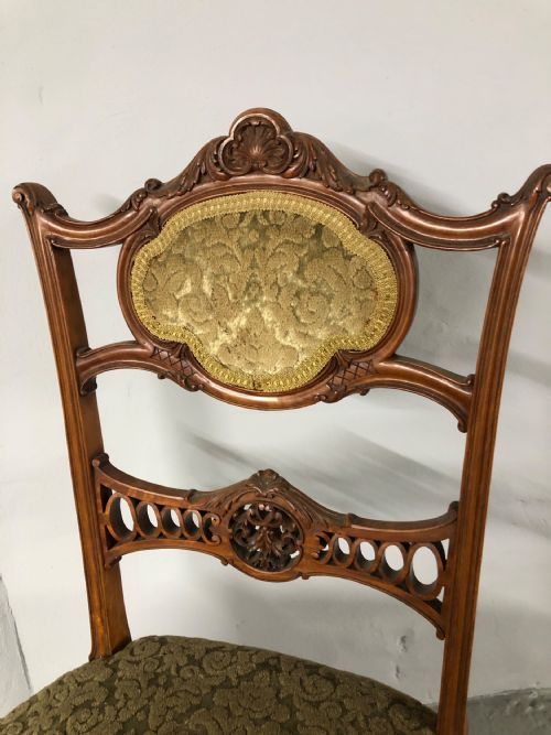 SATIN WOOD BEDROOM CHAIR - ADDITIONAL PHOTO 2