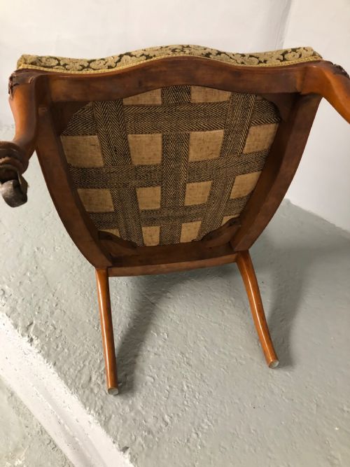 SATIN WOOD BEDROOM CHAIR - ADDITIONAL PHOTO 3
