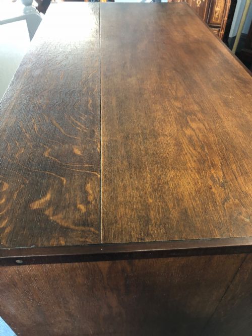 MID GEORGIAN OAK CHEST OF DRAWERS - ADDITIONAL PHOTO 4