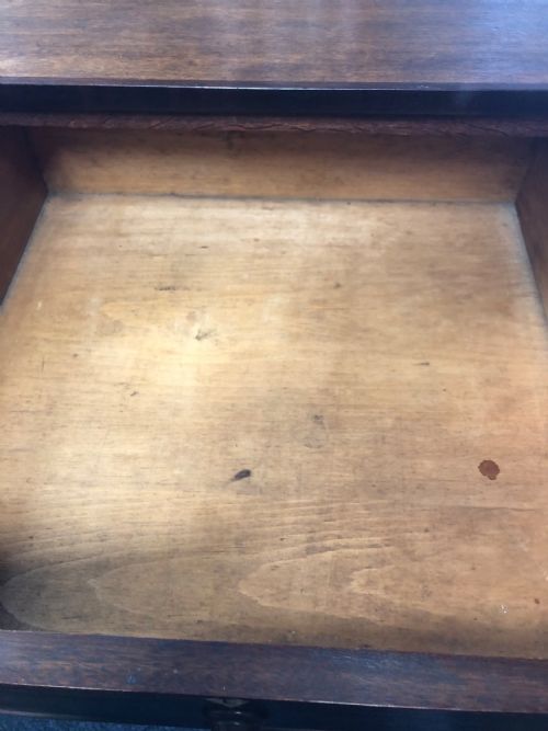 MID GEORGIAN OAK CHEST OF DRAWERS - ADDITIONAL PHOTO 8