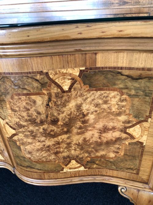 BURR WALNUT SIDE CABINET - ADDITIONAL PHOTO 4